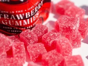 Strawberry Delta 9 THC + CBD Gummies