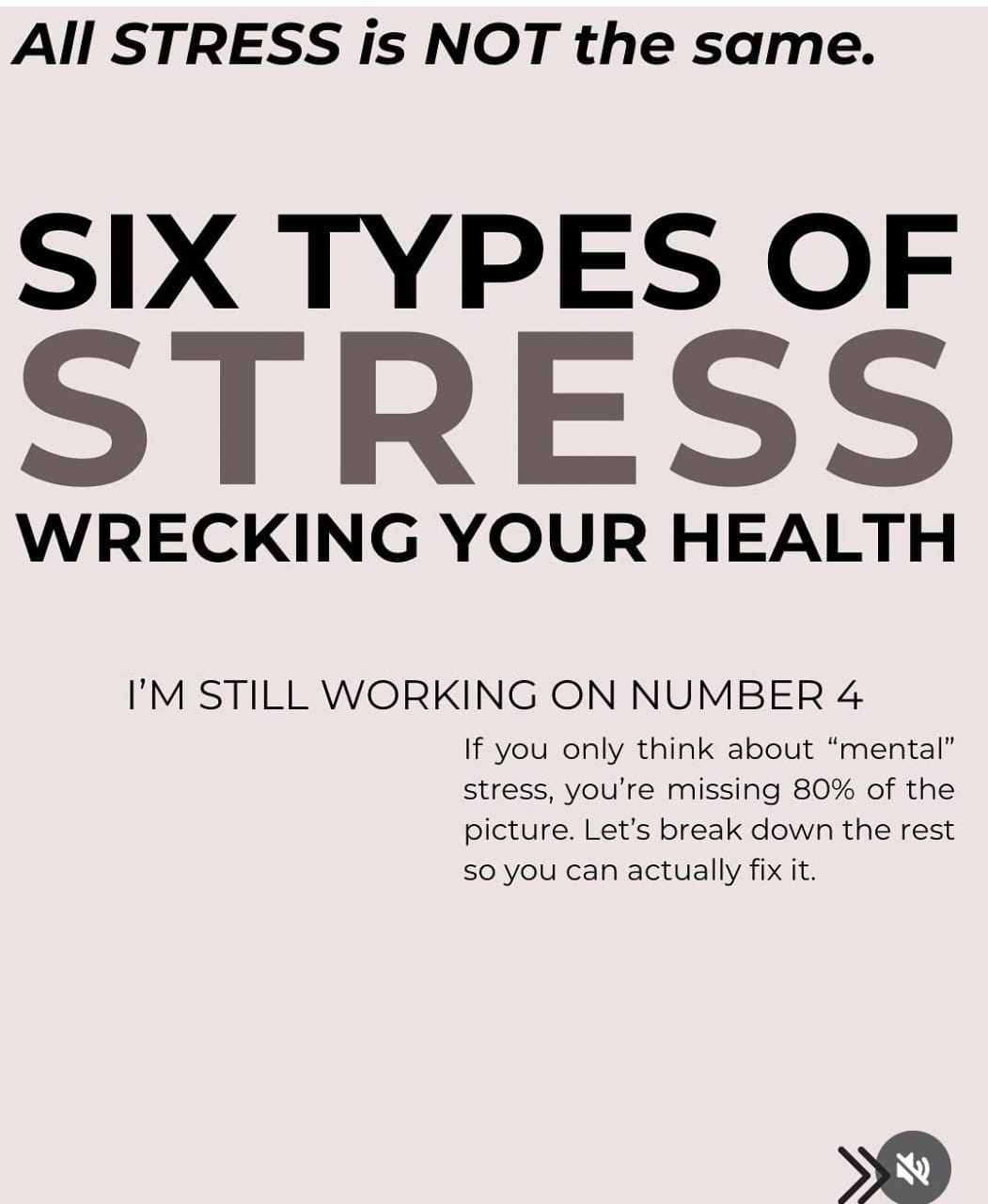 SIX TYPES OF STRESS WRECKING YOUR HEALTH