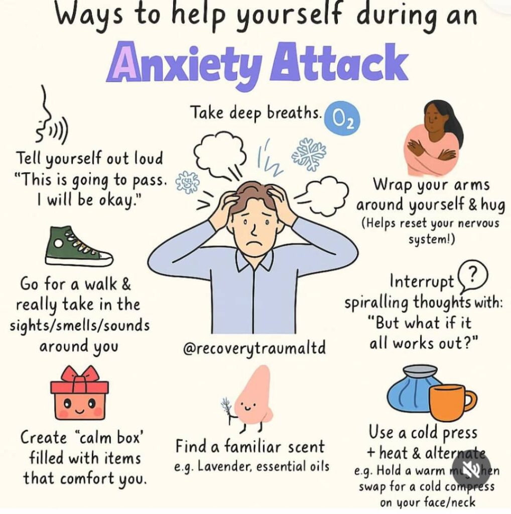 Ways to help yourself during an anxiety attack