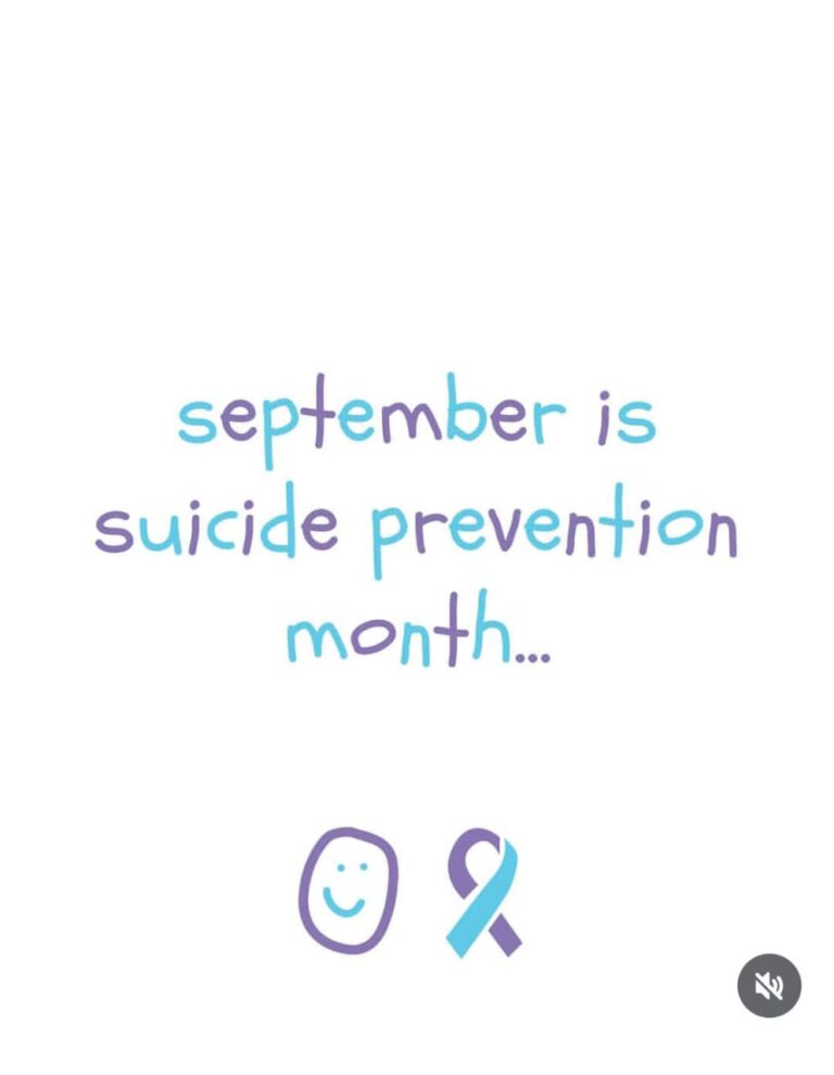 September is suicide prevention month