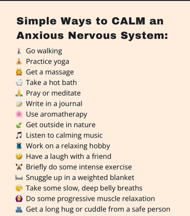 Simple Ways to CALM an Anxious Nervous System