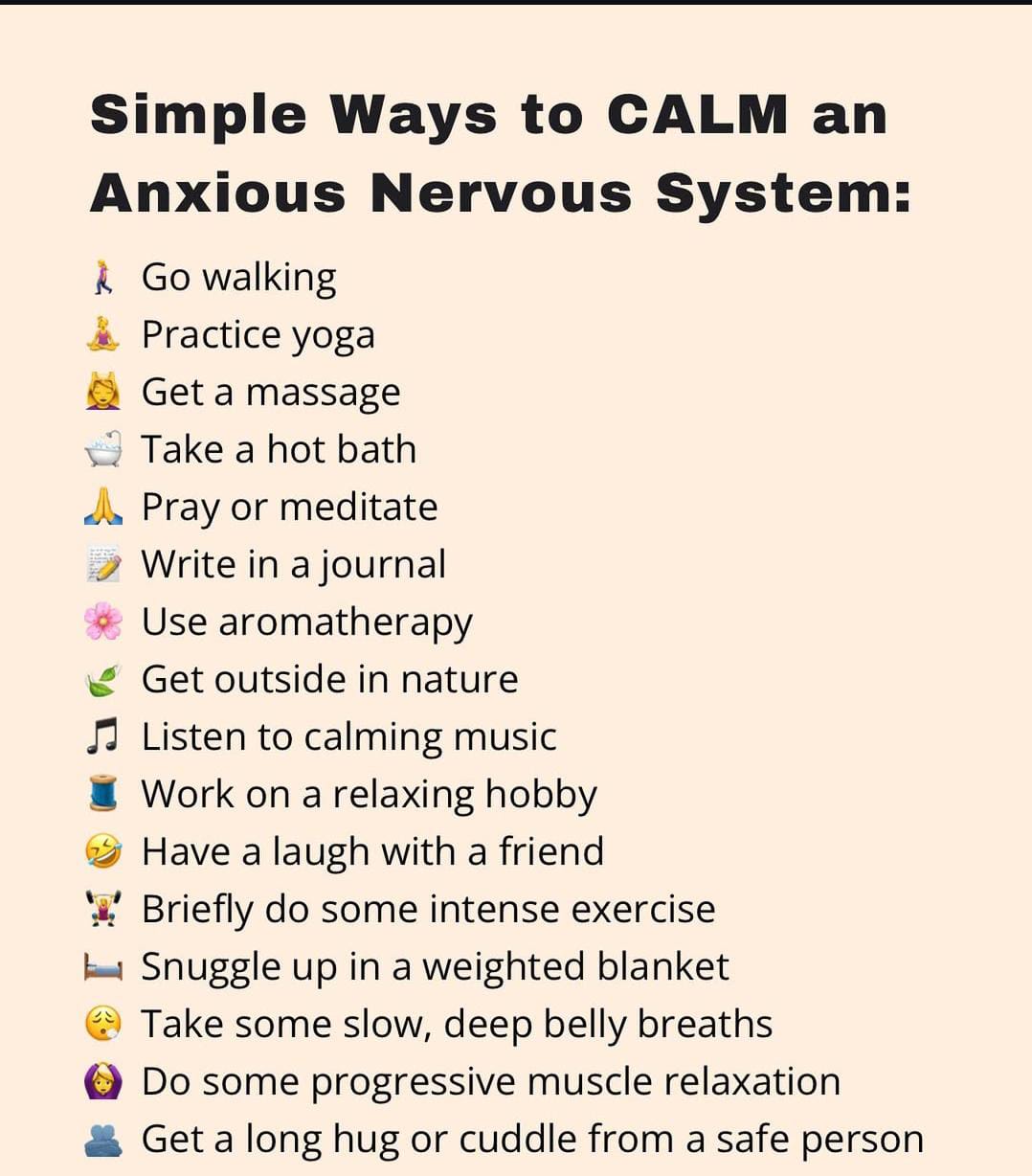 Simple Ways to CALM an Anxious Nervous System